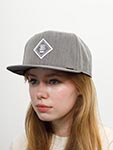 Бейсболка DJINNS арт. 6P SB Fine Herringbone (серый)